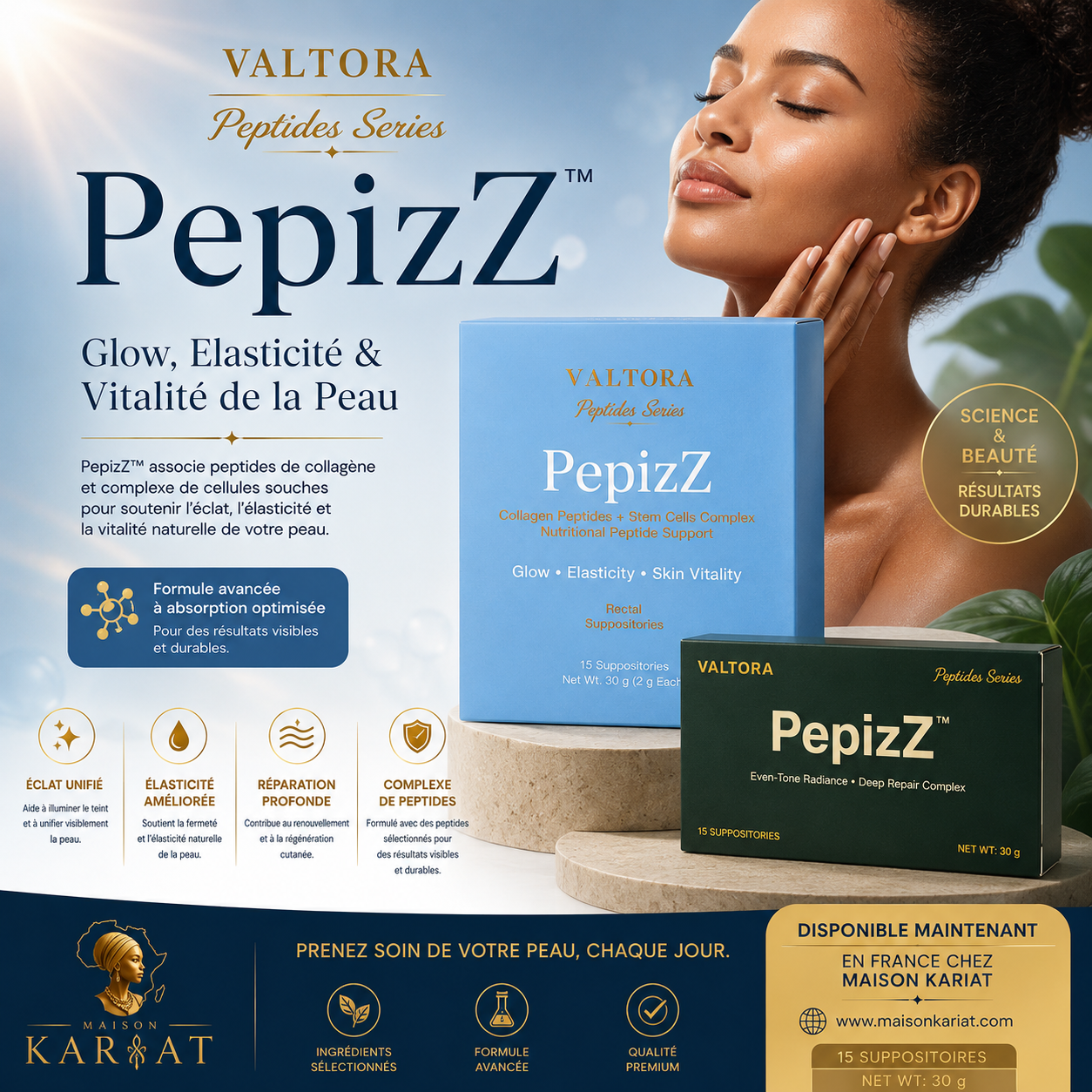 PepizZ™ – Glow, Élasticité & Vitalité de la Peau
