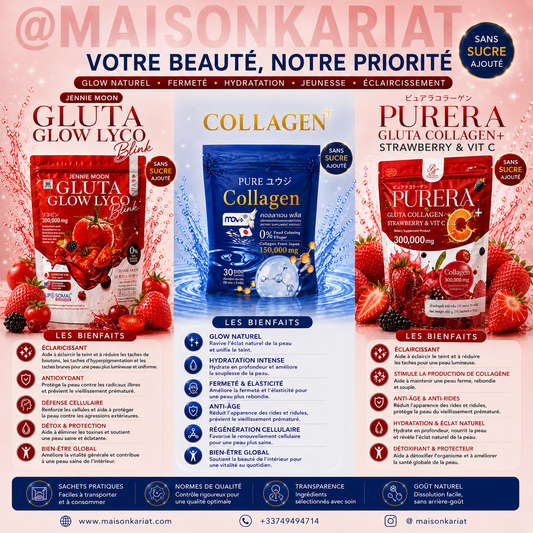Gluta Glow ou Purera Peau Parfait