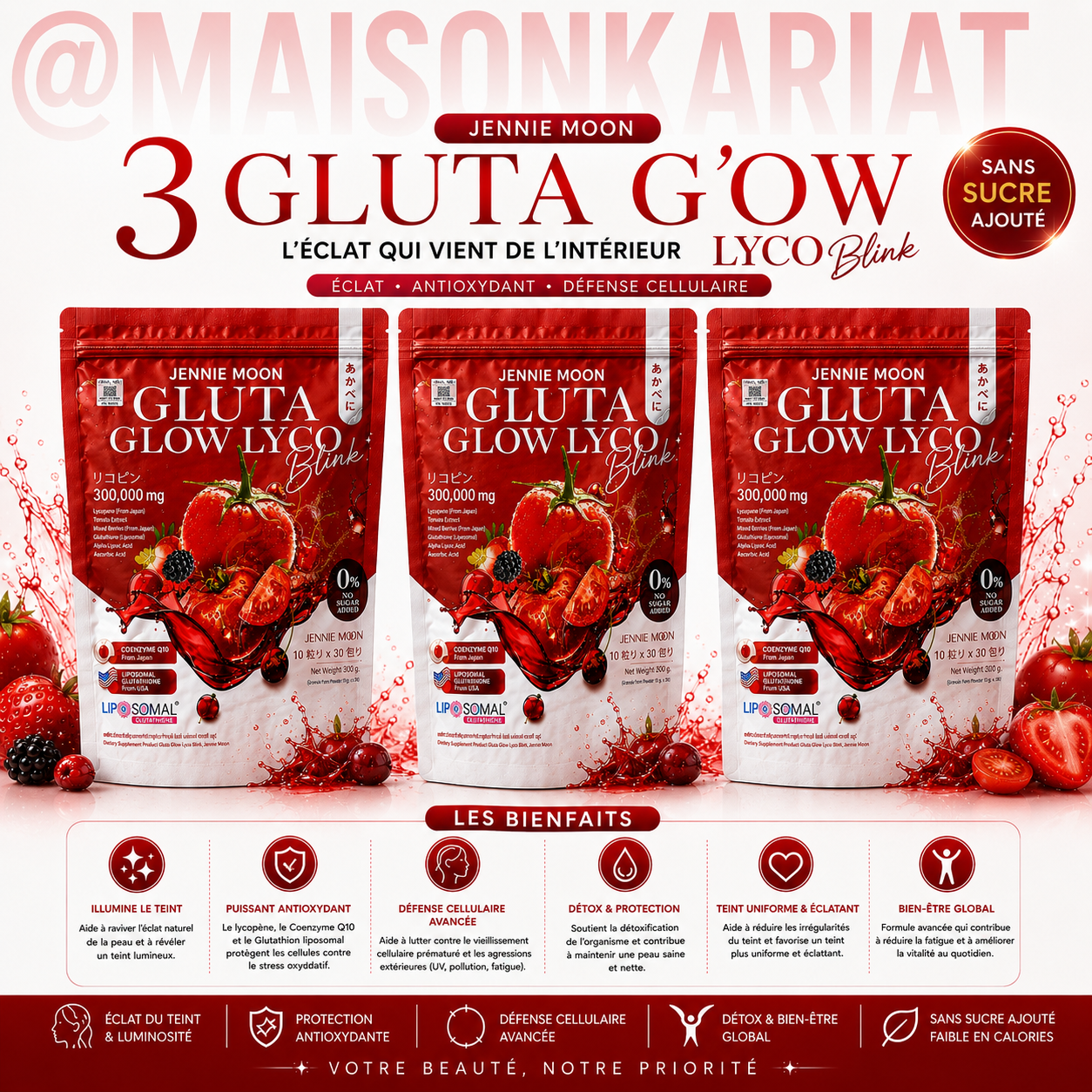 Gluta Glow ou collagen ou Purera Peau Parfait