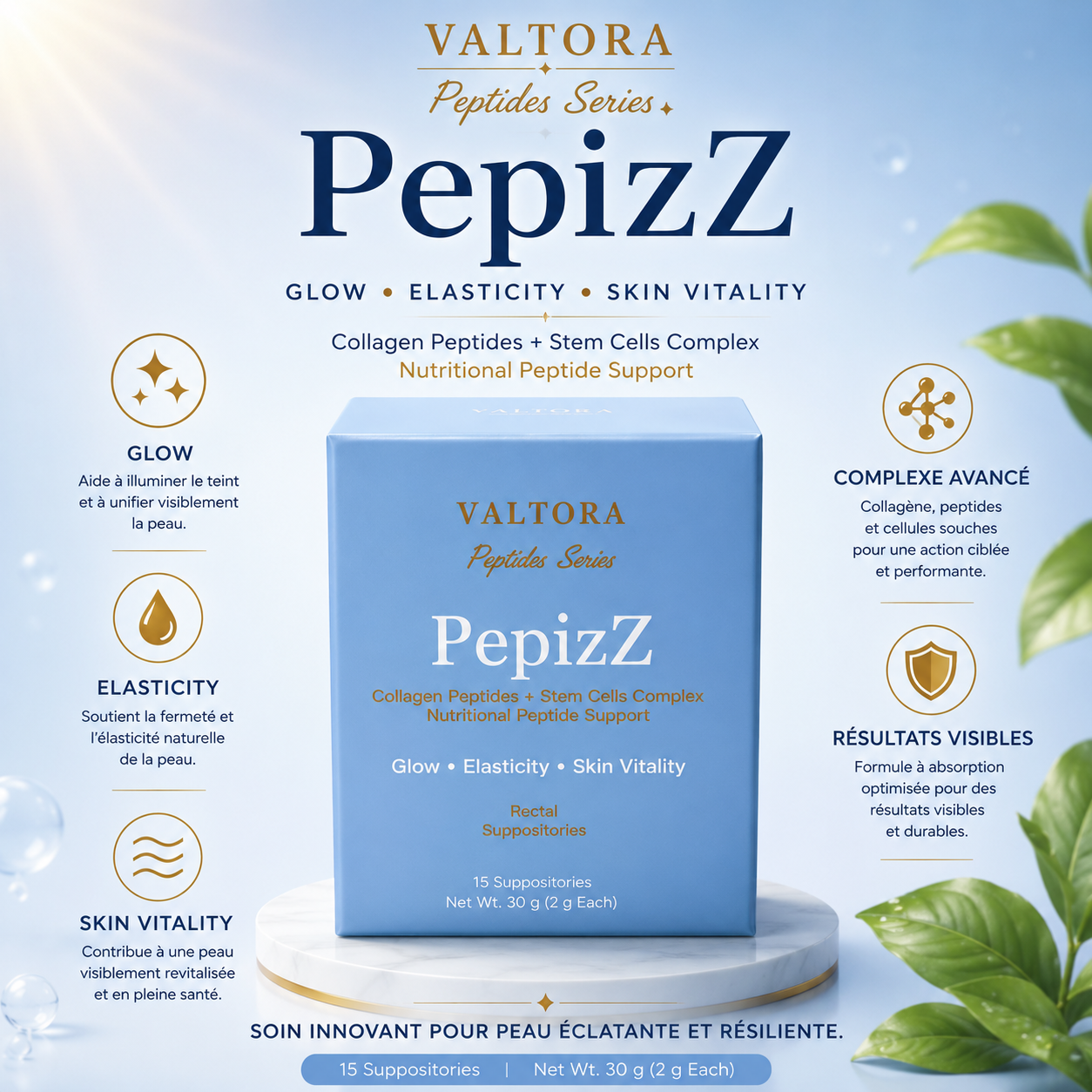 PepizZ™ – Glow, Élasticité & Vitalité de la Peau