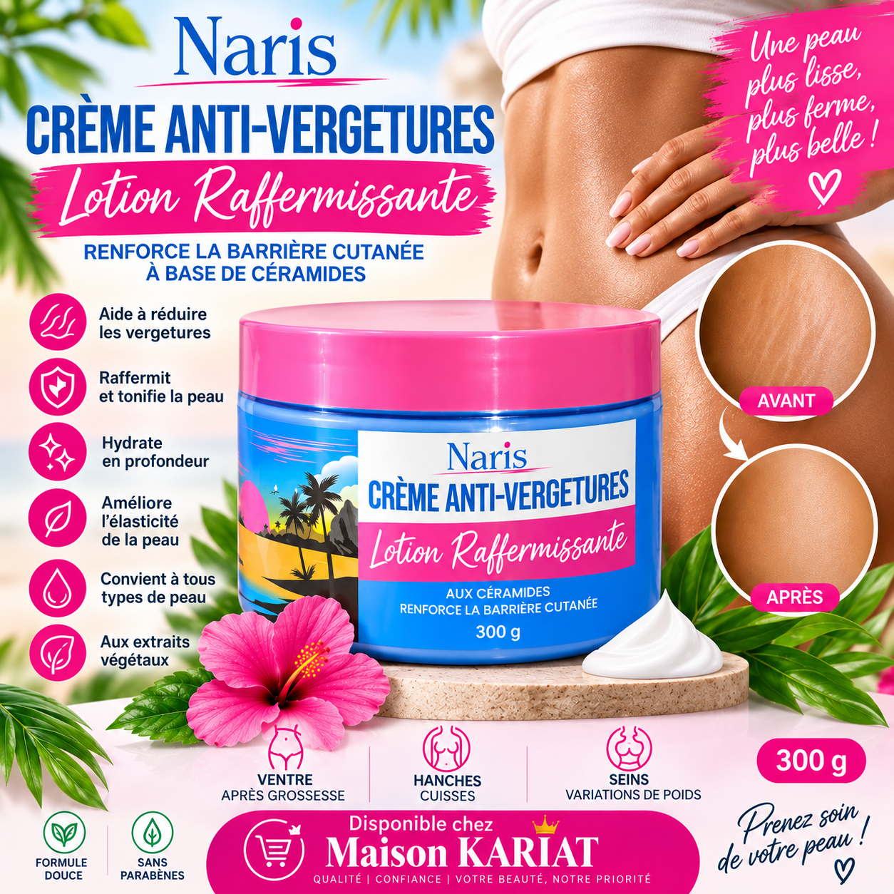 Crème anti vergetures