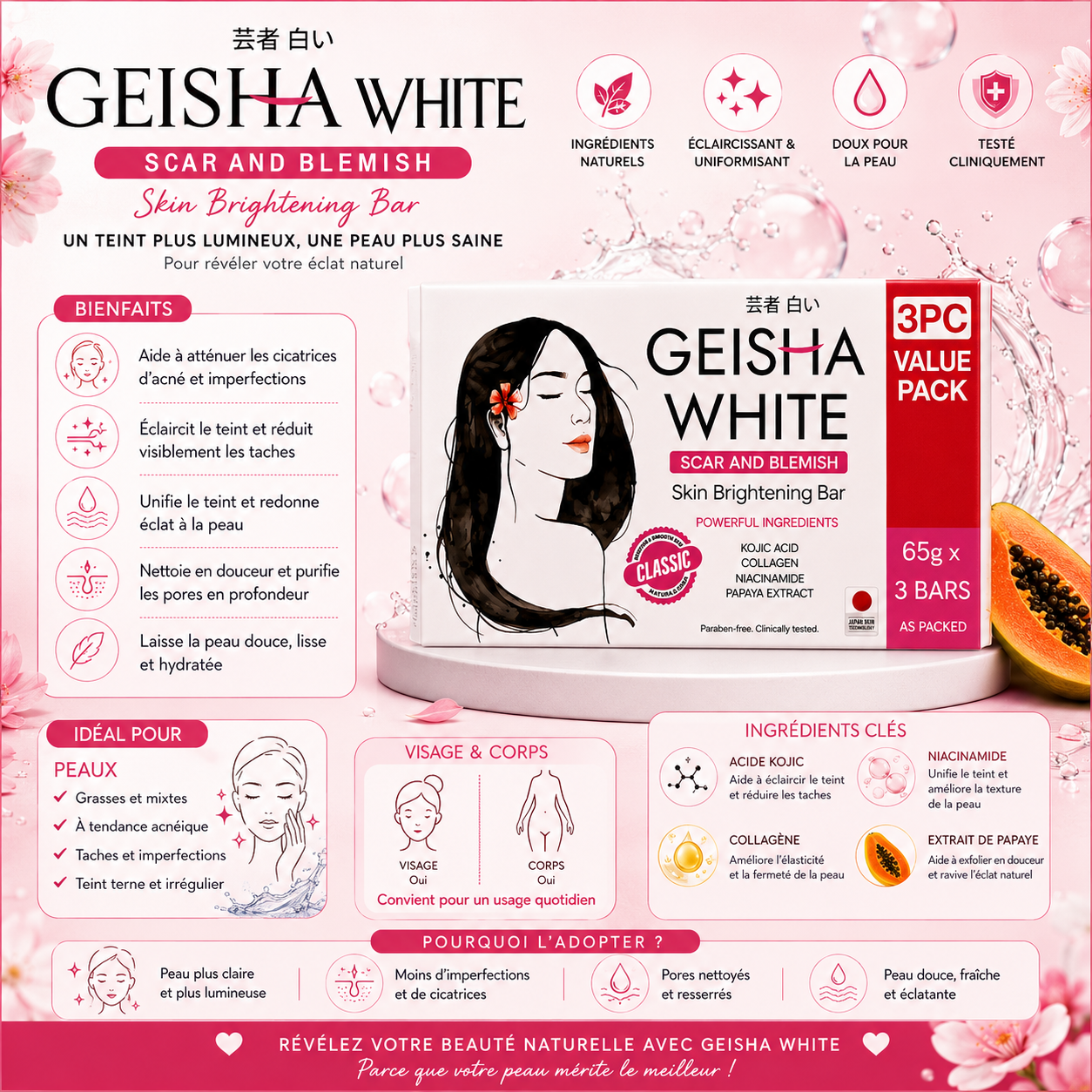 Gommage Savon Geisha - 90X - Himalayan Teint Parfait