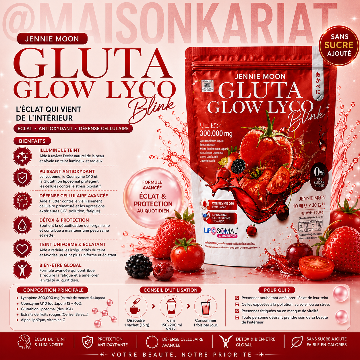 Gluta Glow ou collagen ou Purera Peau Parfait