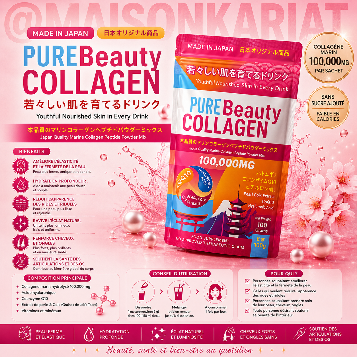 Gluta Glow ou collagen ou Purera Peau Parfait