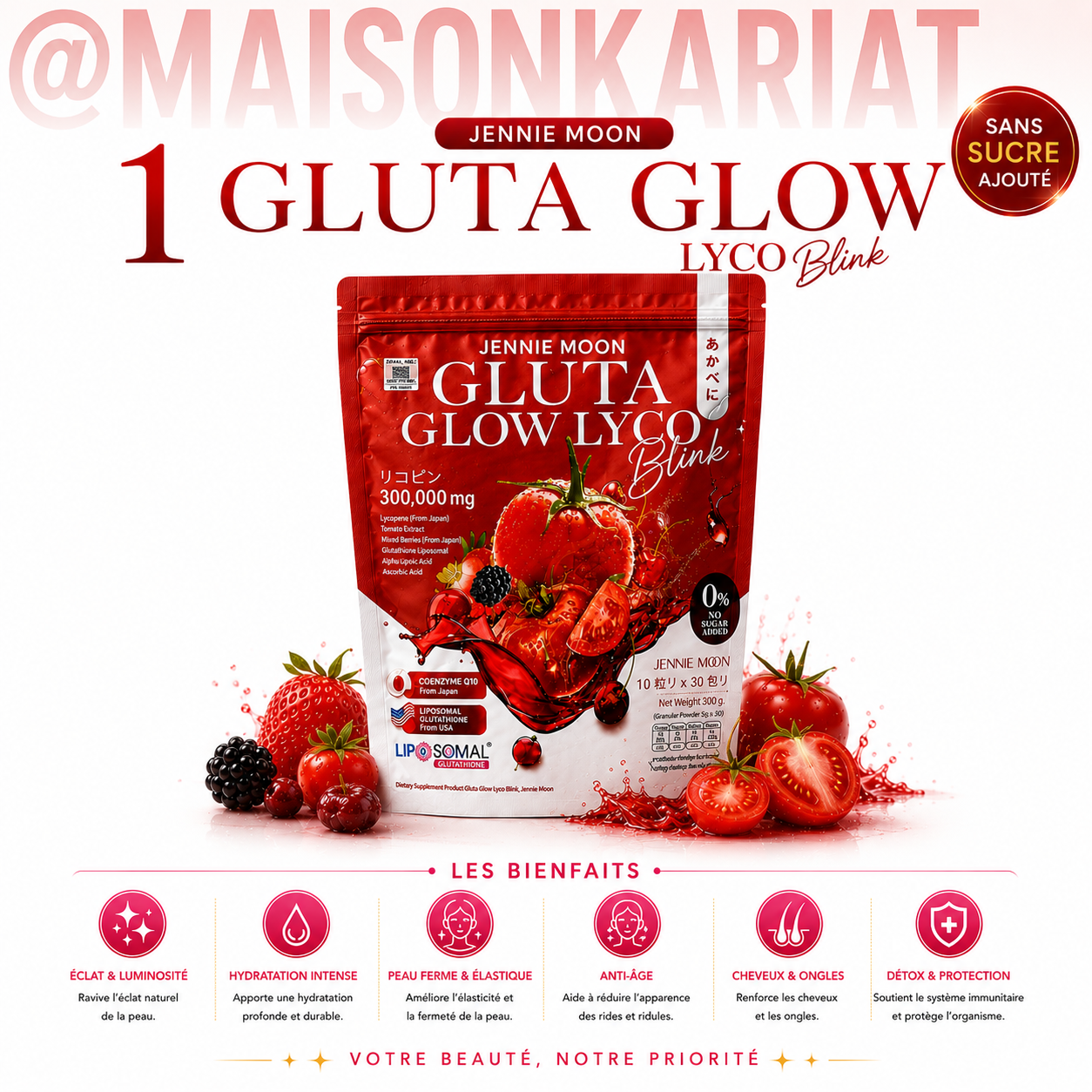 Gluta Glow ou collagen ou Purera Peau Parfait