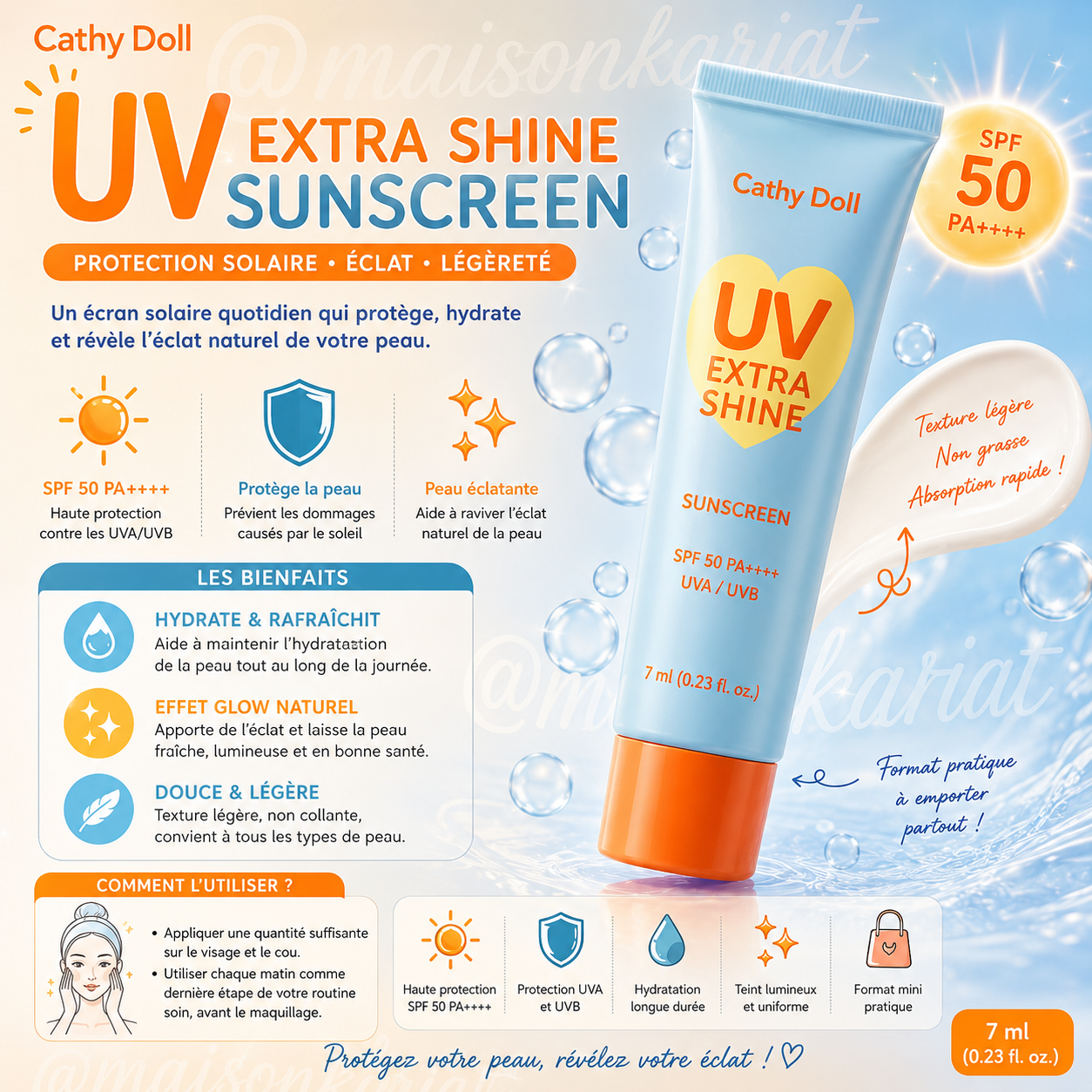 CREME SERUM HYDRATANTE ET SOLAIRE
