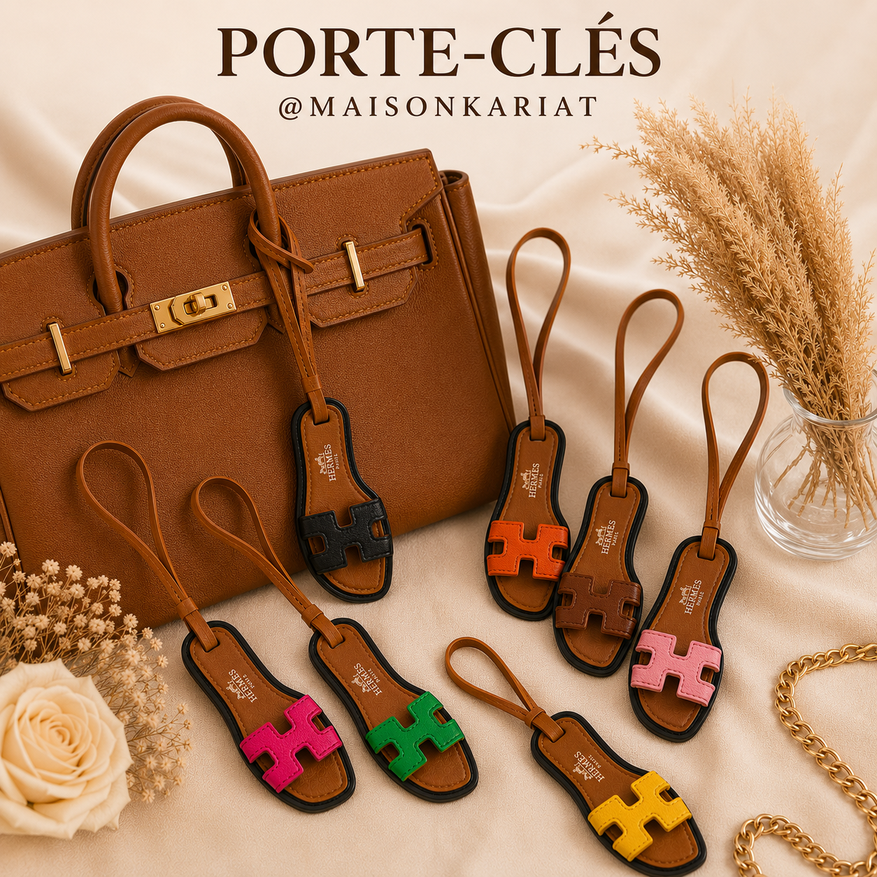 HERM*S mini sandale - porte clé