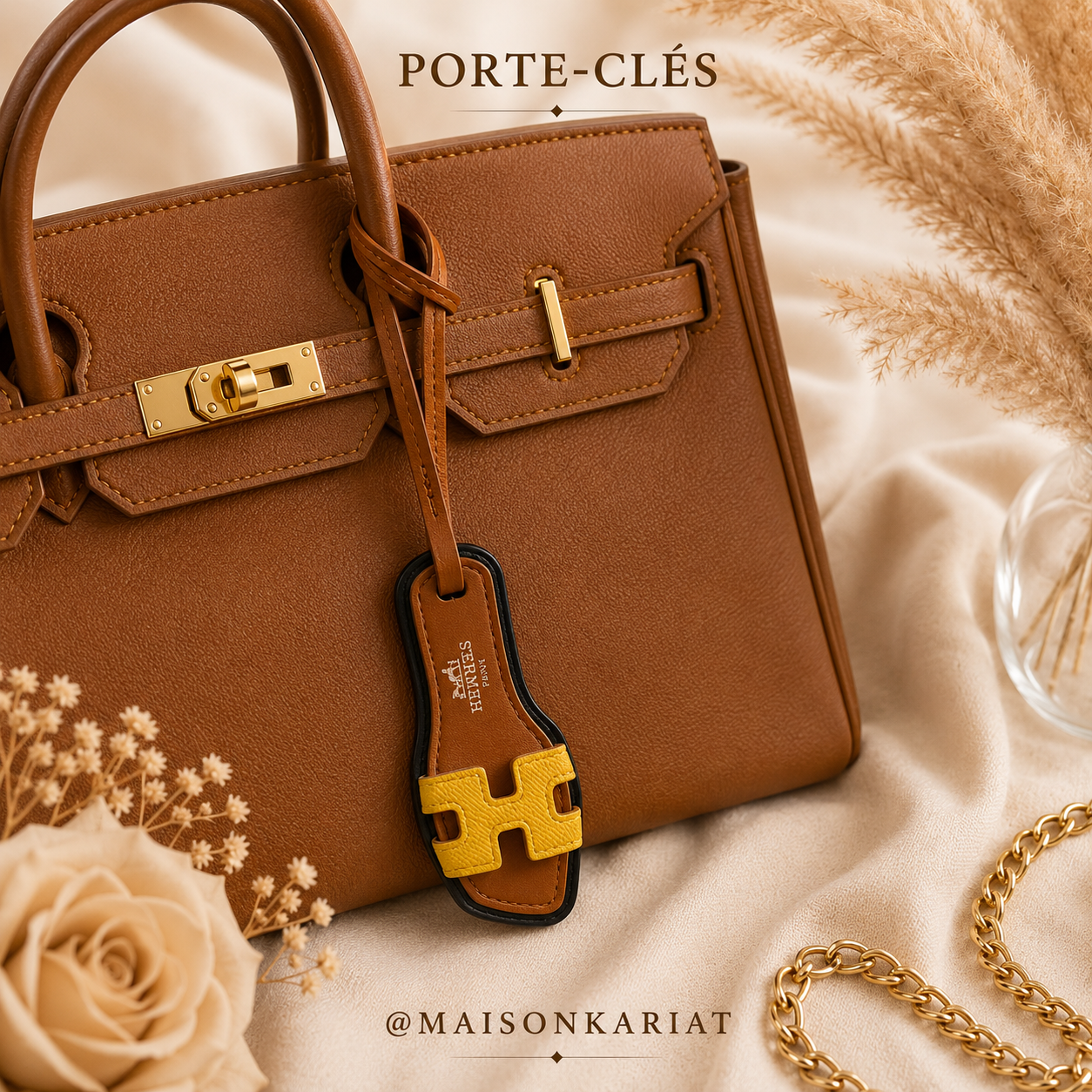 HERM*S mini sandale - porte clé