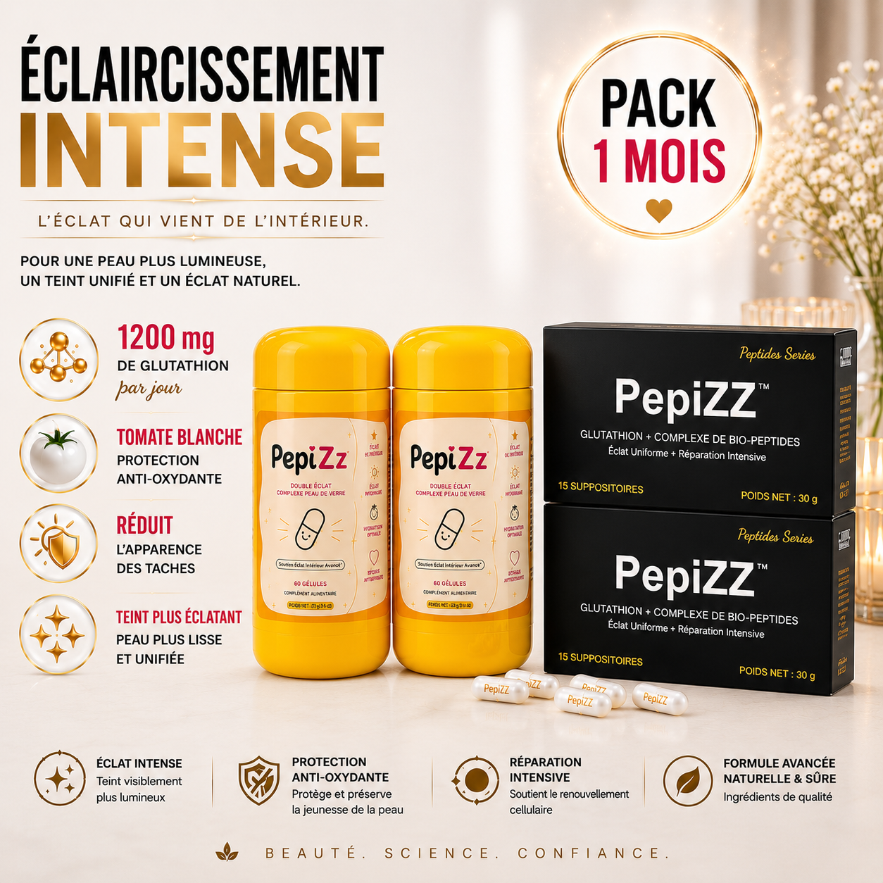 PepizZ™ – Glow, Élasticité & Vitalité de la Peau